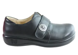 Womens Alegria Joleen Leather Shoes With Adjustable Strap