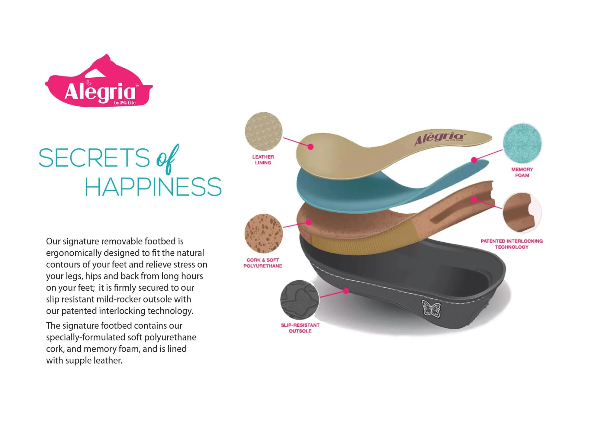 Womens Alegria Joleen Leather Shoes With Adjustable Strap