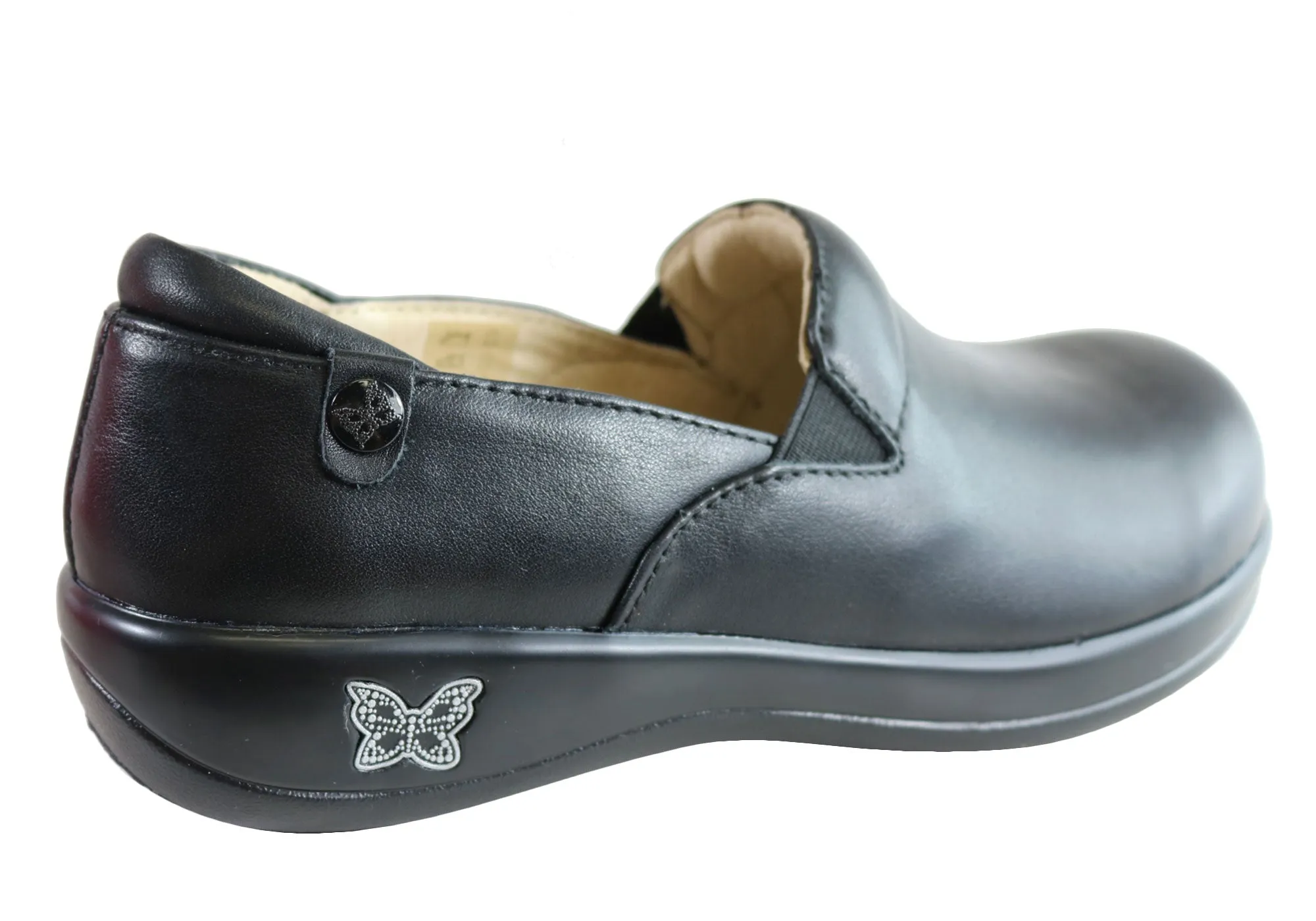 Womens Alegria Keli Leather Professional Slip On Shoes