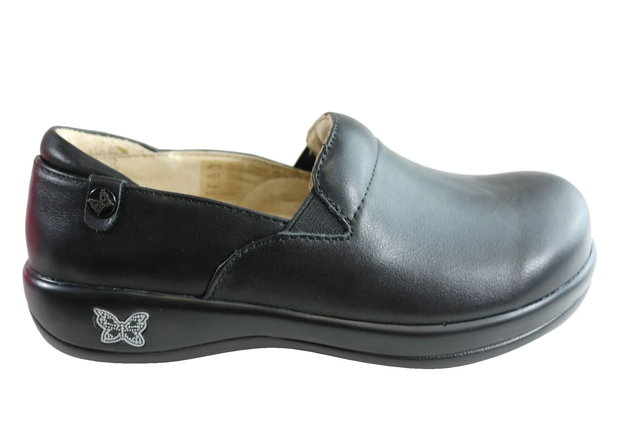 Womens Alegria Keli Leather Professional Slip On Shoes