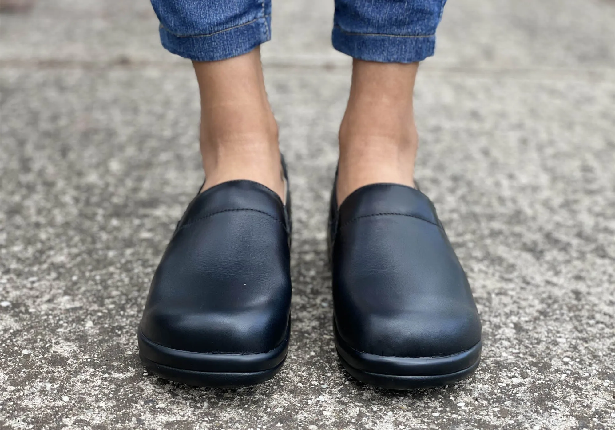 Womens Alegria Keli Leather Professional Slip On Shoes