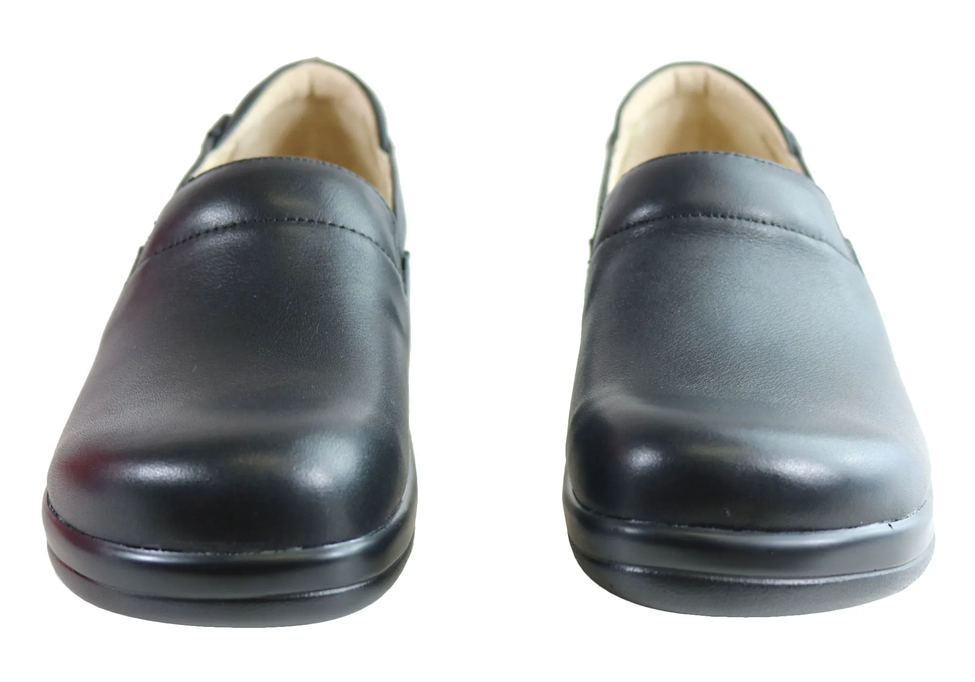 Womens Alegria Keli Leather Professional Slip On Shoes