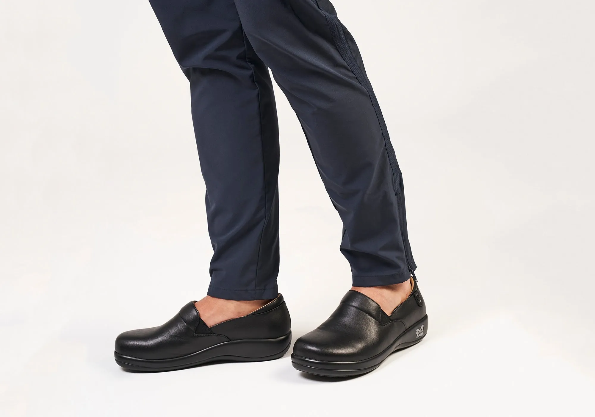 Womens Alegria Keli Leather Professional Slip On Shoes