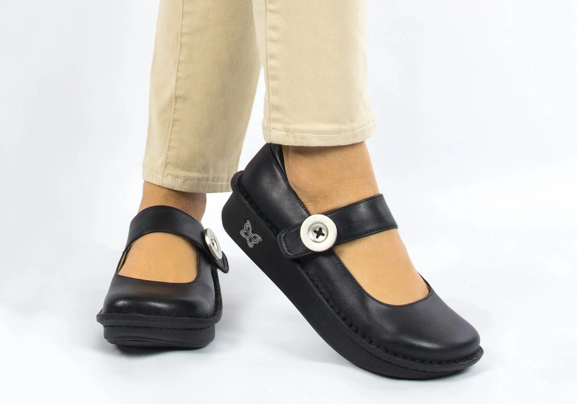 Womens Alegria Paloma Leather Mary Jane Shoes