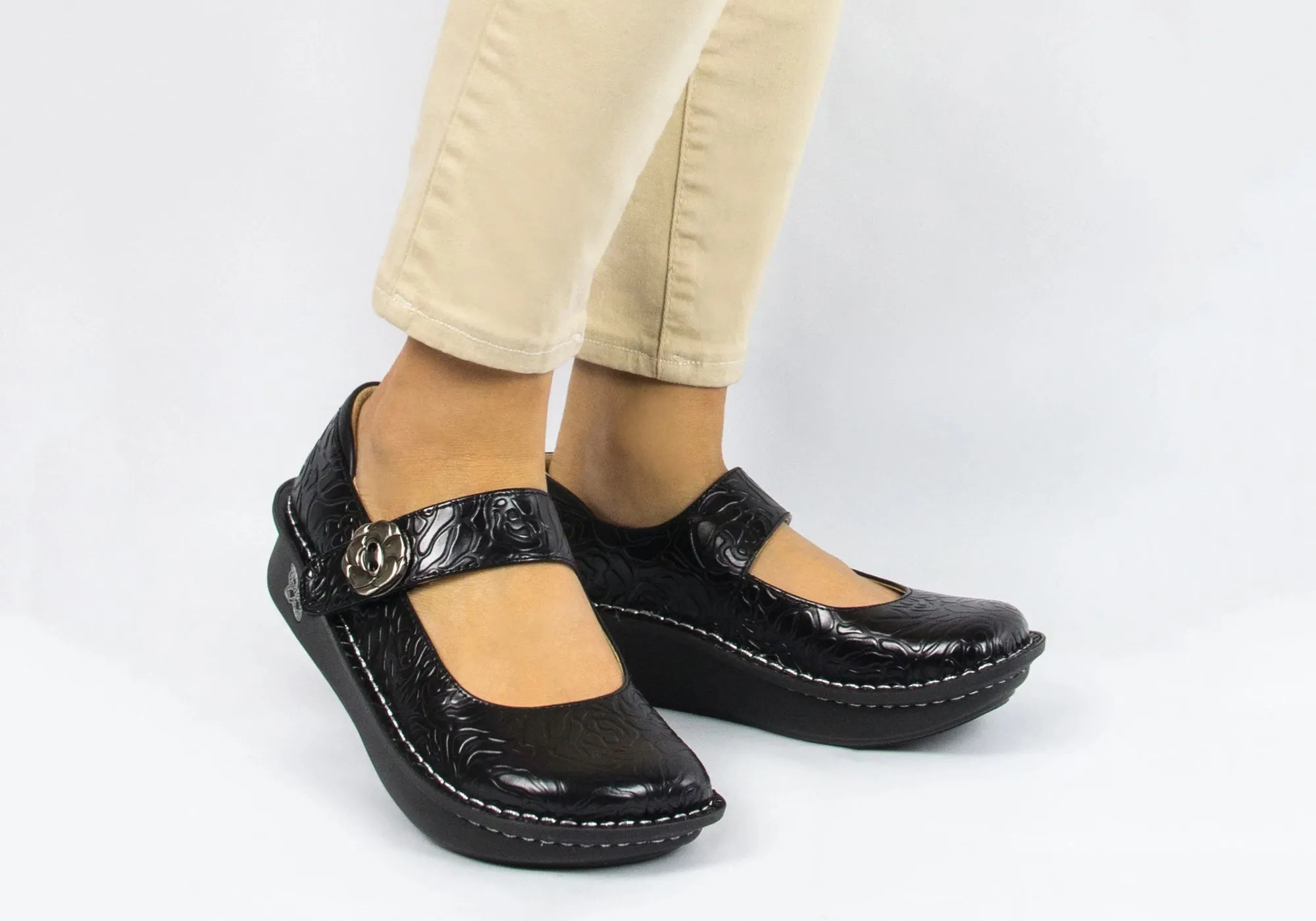 Womens Alegria Paloma Leather Mary Jane Shoes