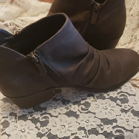 Womens Brown Leather Ankle Boots