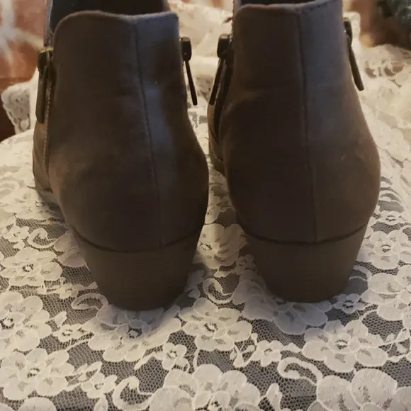 Womens Brown Leather Ankle Boots