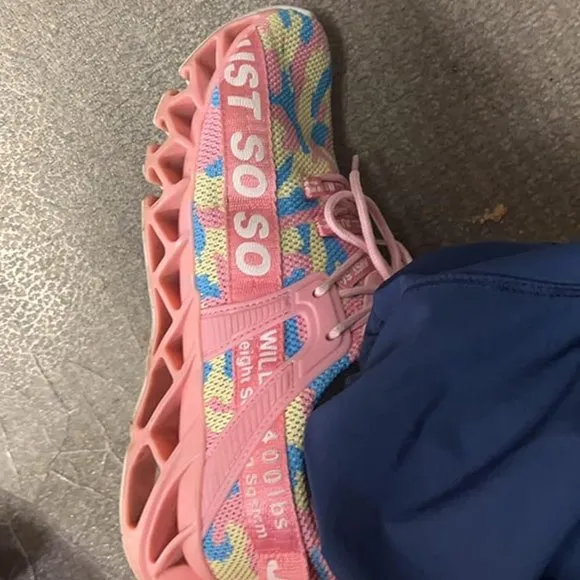 Women's Camouflage Pink Non Slip Athletic Tennis Walking Blade Running Sneakers