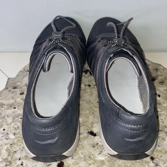 Women's Dansko Honor Charcoal/Metallic Leather Shoe-Size 41 (US 10.5-11)