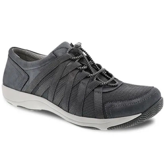 Women's Dansko Honor Charcoal/Metallic Leather Shoe-Size 41 (US 10.5-11)