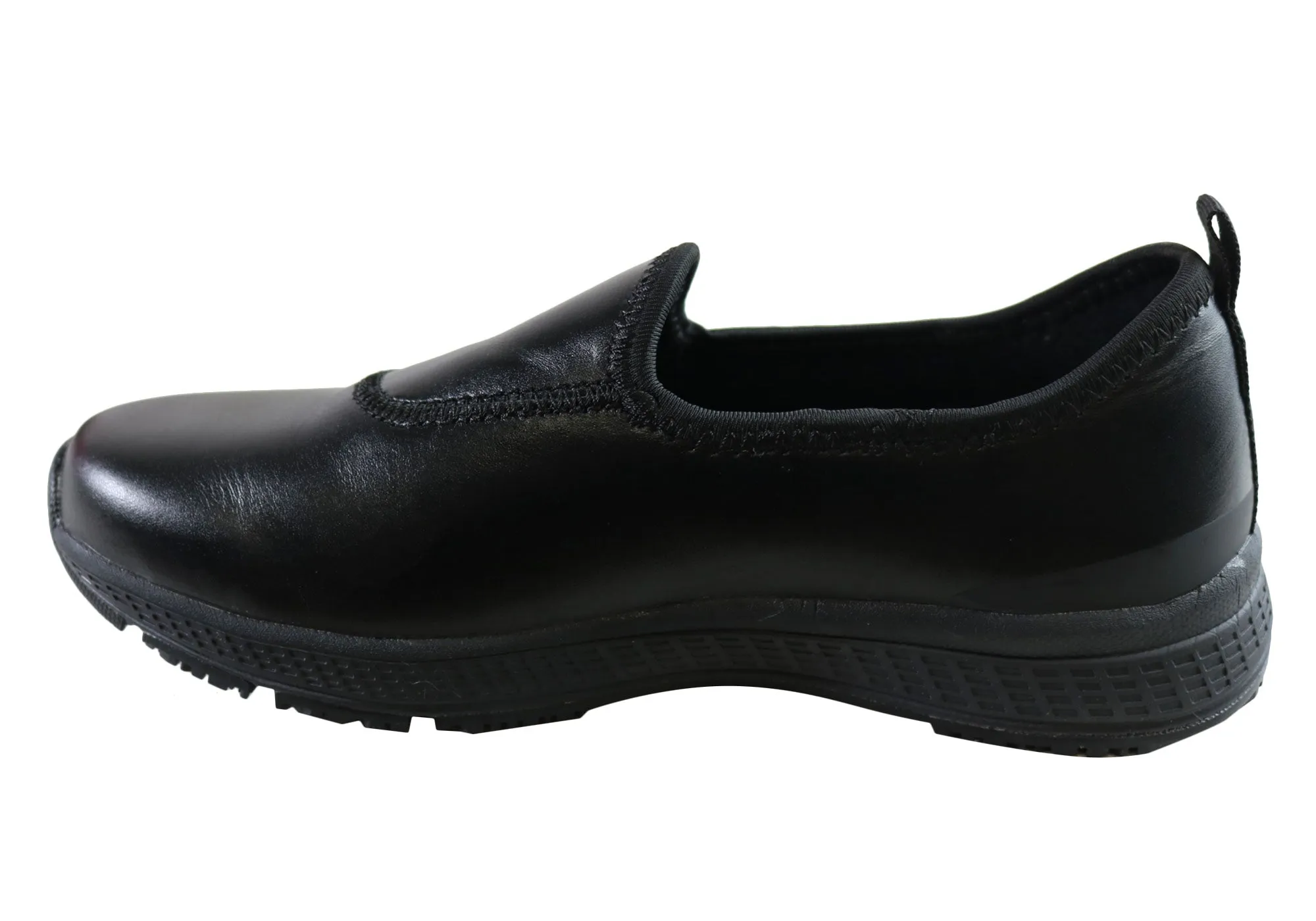 Womens King Gee Superlite Slip On Slip Resistant Work Shoes