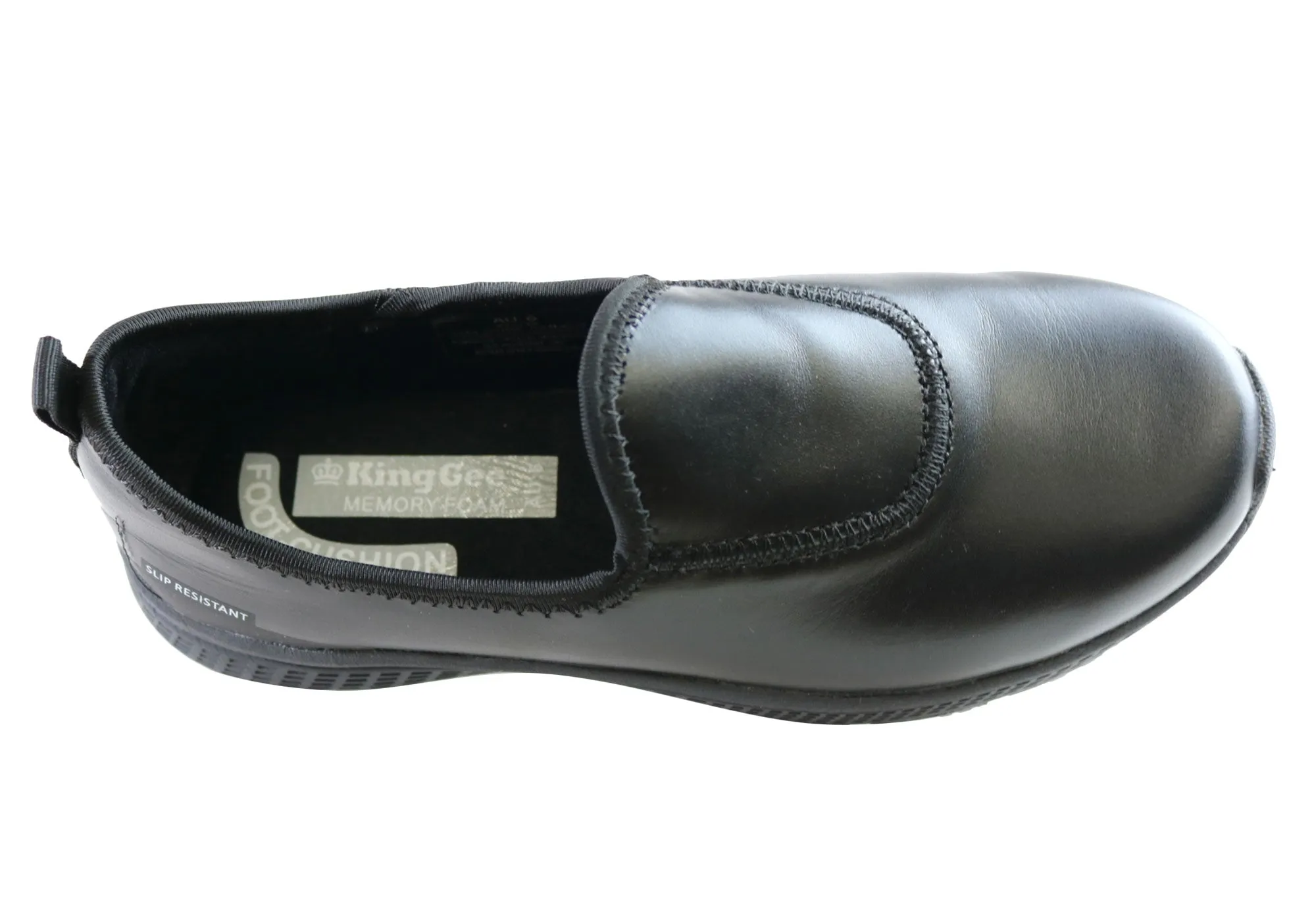 Womens King Gee Superlite Slip On Slip Resistant Work Shoes