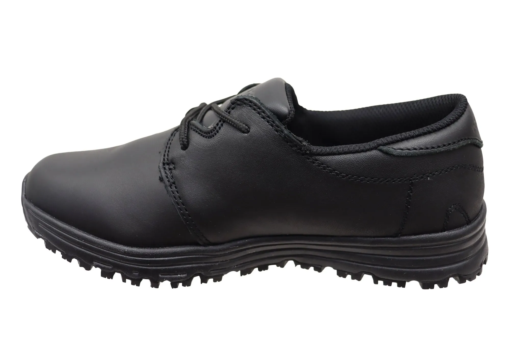 Womens Mack Metro Traction Control Lace Up Slip Resistant Work Shoes