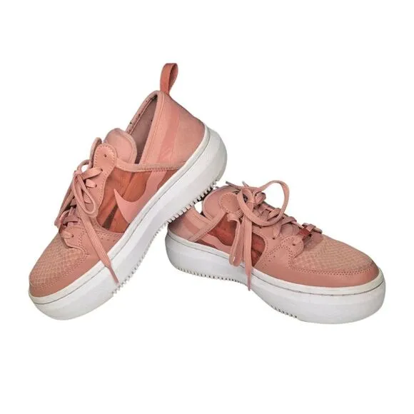WOMEN'S NIKE COURT VISION ALTA TXT PLATFORM SNEAKERS 9.5 pink basketball casual