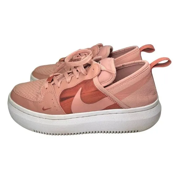 WOMEN'S NIKE COURT VISION ALTA TXT PLATFORM SNEAKERS 9.5 pink basketball casual