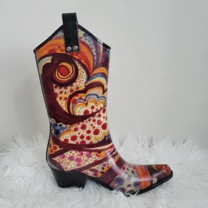Women's Nomad Yippy Western Rain Boot Size 6