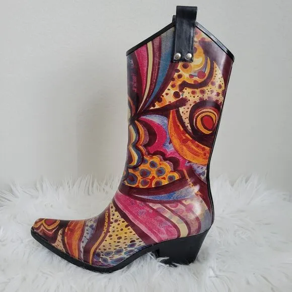 Women's Nomad Yippy Western Rain Boot Size 6
