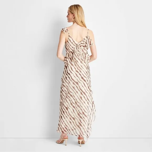 Women's Ruffle Ankle Length Dress - Future Collective with Jenee Naylor XL