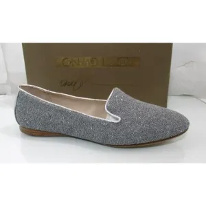 Women's Shoes Donald J Pliner Denda Slip on Loafer Caviar Fabric Silver Size 9.5
