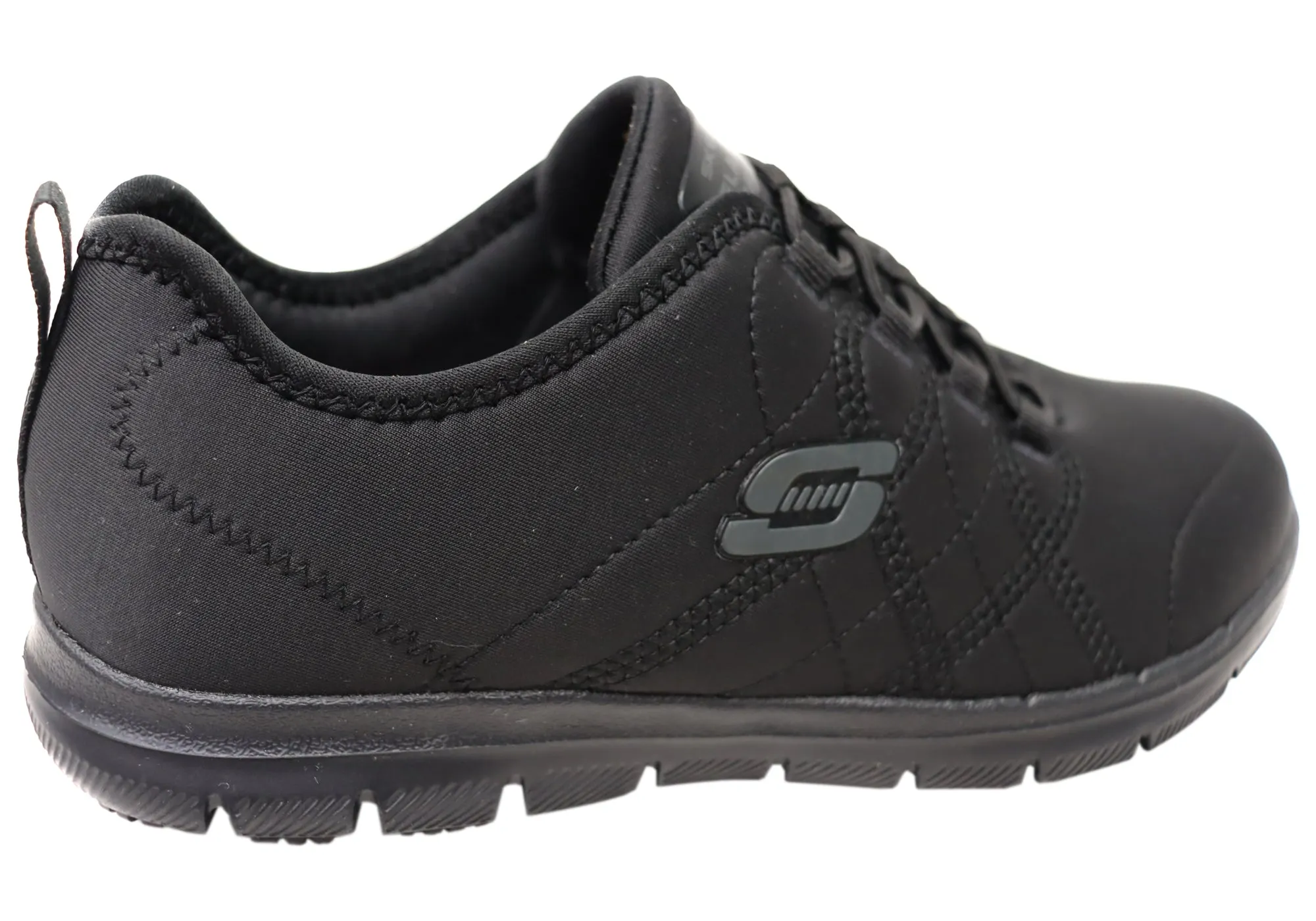 Womens Skechers Relaxed Fit Ghenter Srelt Slip Resistant Work Shoes