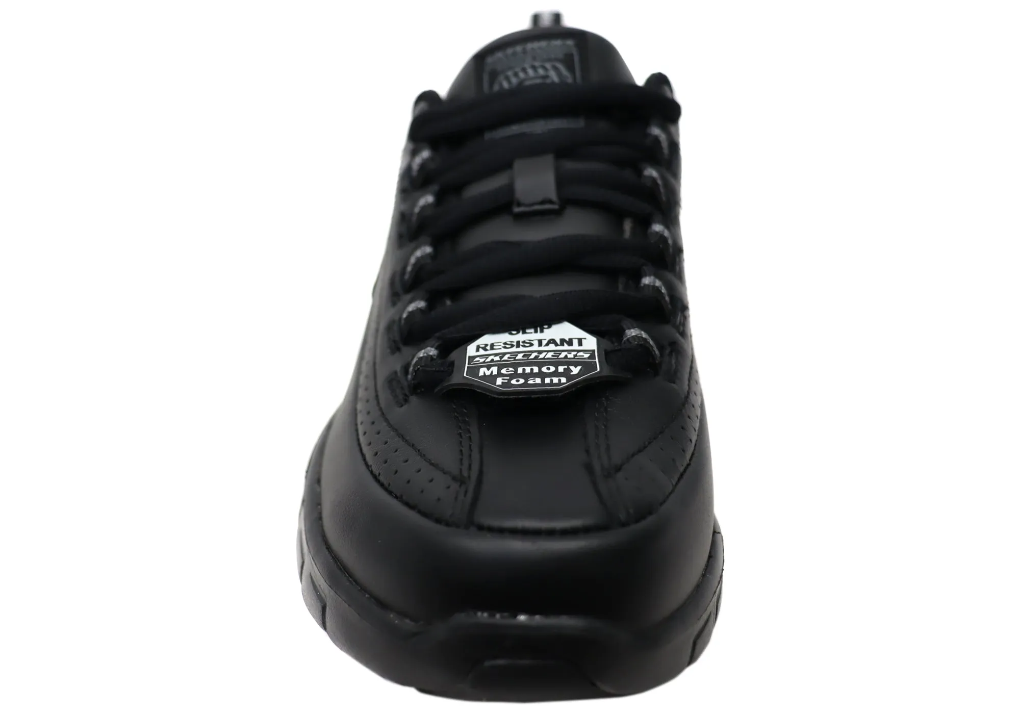 Womens Skechers Sure Track Trickel Leather Slip Resistant Work Shoes