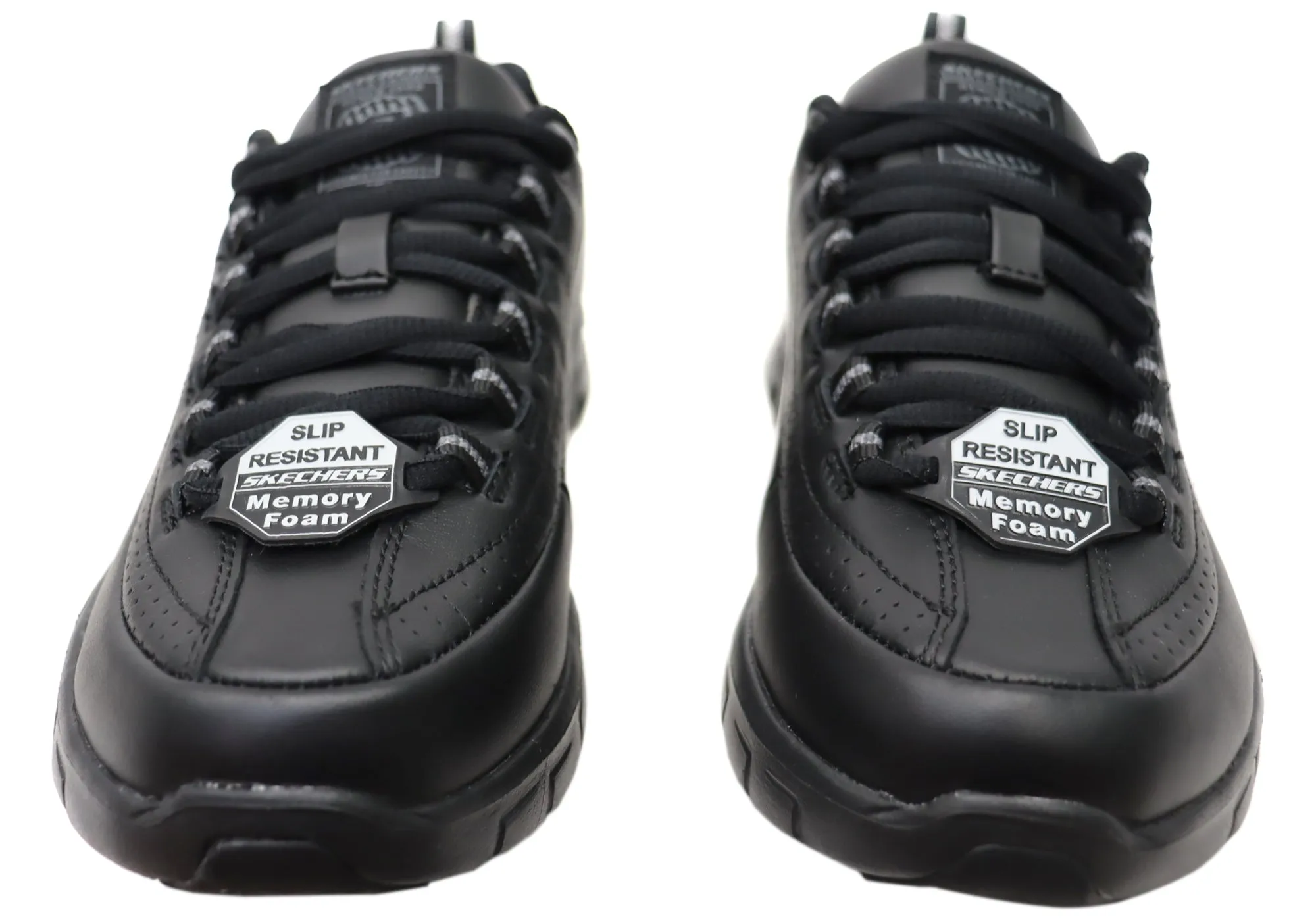 Womens Skechers Sure Track Trickel Leather Slip Resistant Work Shoes