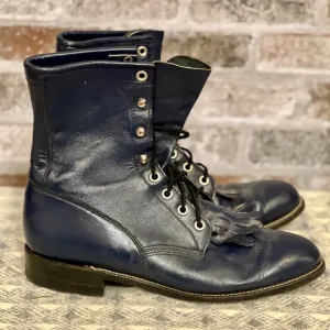 women's teal leather, Justin Roper boots