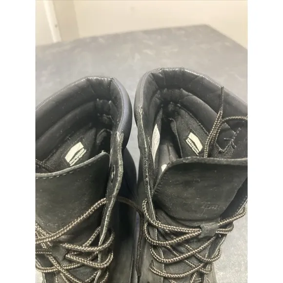 Womens Timberland Tillston High Heel Black Nubuck Boots. Size 9.5.