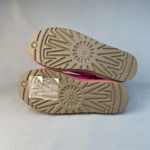 Women's Ugg Boots Sz 8 Classic Ultra Mini Pink Suede Wool Ankle UGG Australia