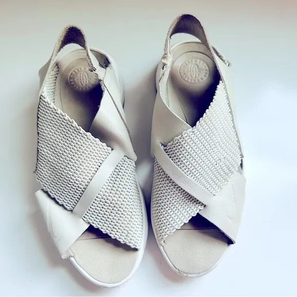 Women's White Mesh Sandals