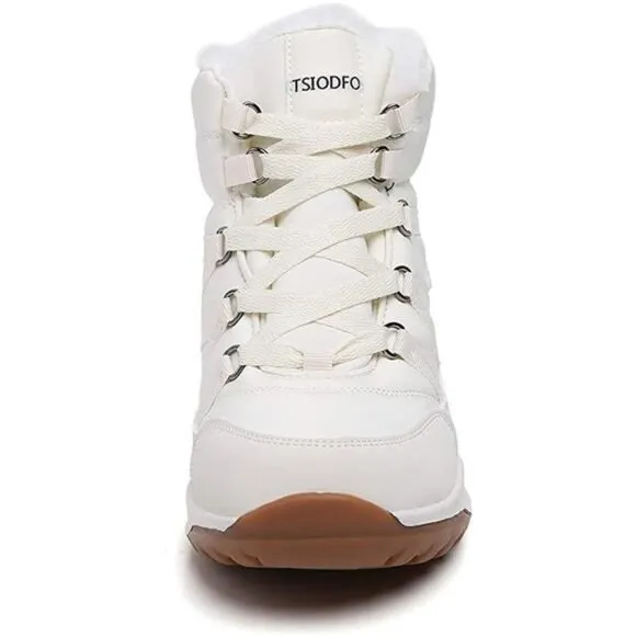 Women's Winter Waterproof Vamp Snow Boots, Beige