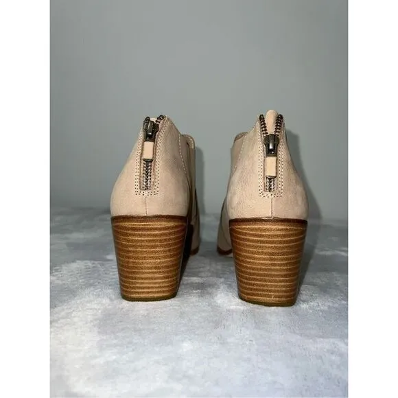 Women’s Eileen Fisher Ember Ankle Boots Tan Nubuck Leather 10
