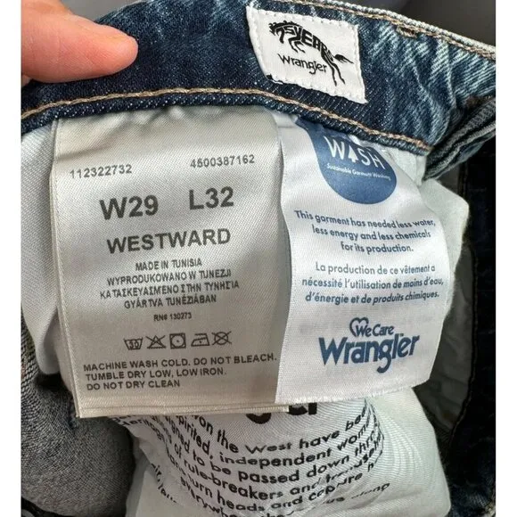 Wrangler westward 626 two tone flare bootcut jeans acid sz 29x32