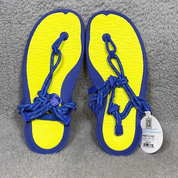 Xero Aqua Cloud Mens Size 9 Slip On Water Sandals Shoes Safety Yellow Barefoot