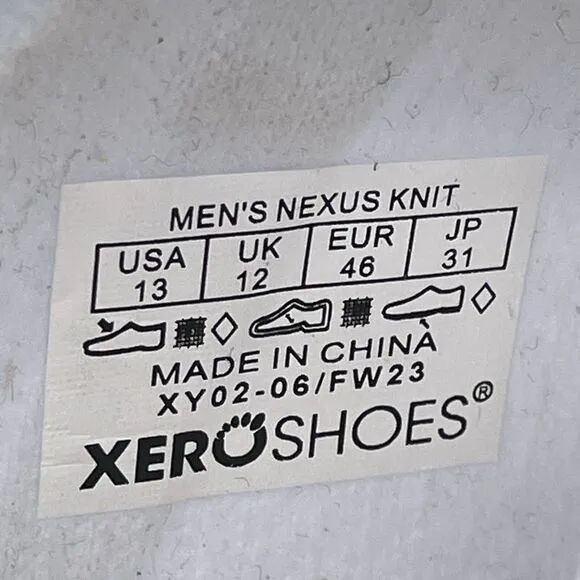 Xero Nexus Knit Lightweight Running Shoes White Barefoot Minimalist Sneakers 13
