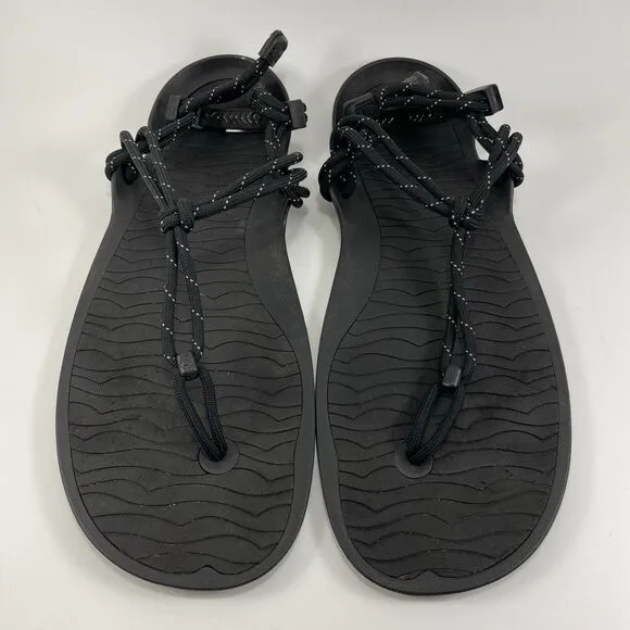 Xero Shoes Aqua Cloud Strappy Sandals Mens Size 13 Black Minimal Barefoot