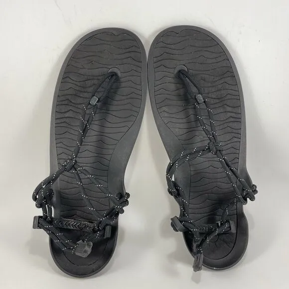 Xero Shoes Aqua Cloud Strappy Sandals Mens Size 13 Black Minimal Barefoot