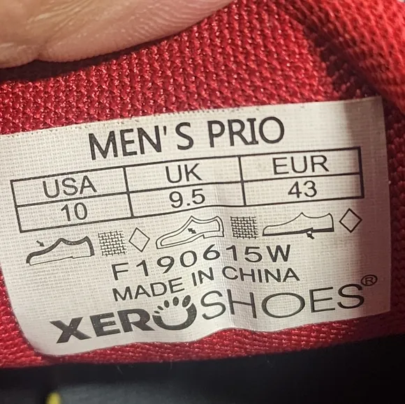 Xero Shoes PRIO Men's Size 10 Barefoot Training Athletic Hiking Sneakers