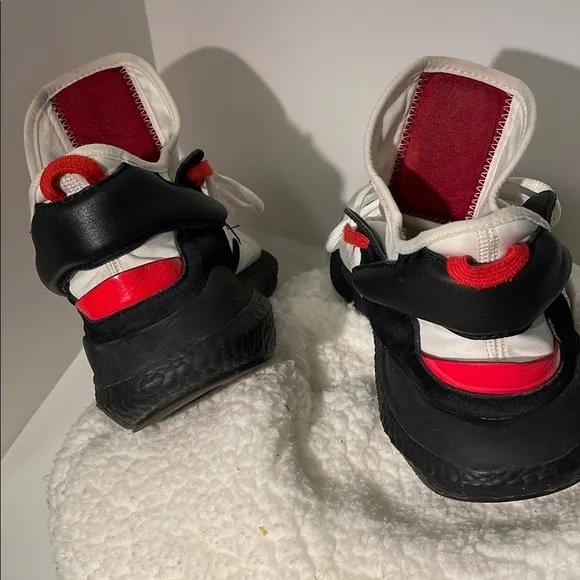 Y-3 White and Red Sneakers