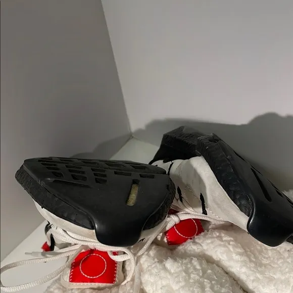 Y-3 White and Red Sneakers