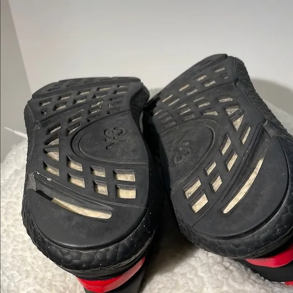 Y-3 White and Red Sneakers