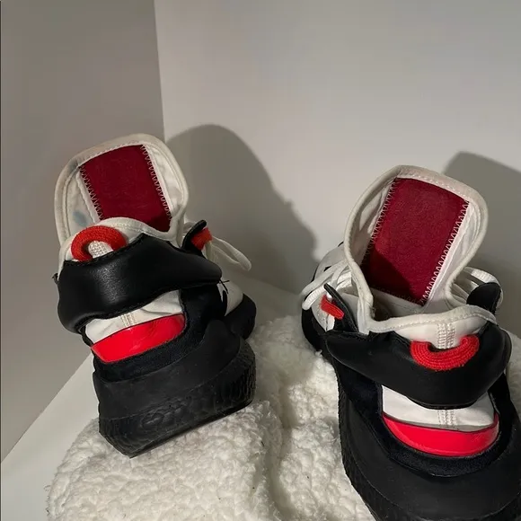Y-3 White and Red Sneakers