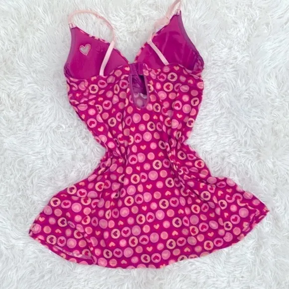 Y2k Dollhouse hearts slip