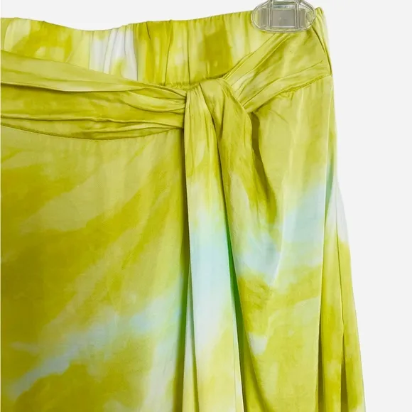 Young Fabulous &amp; Broke Tie Dye Satin Midi Skirt NWT