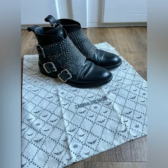 Zadig &amp; Voltaire studded ankle boots