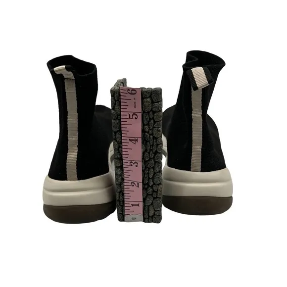 Zara Black High Top Slip On Sneakers Size 39 Women's