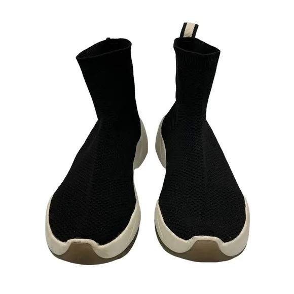 Zara Black High Top Slip On Sneakers Size 39 Women's