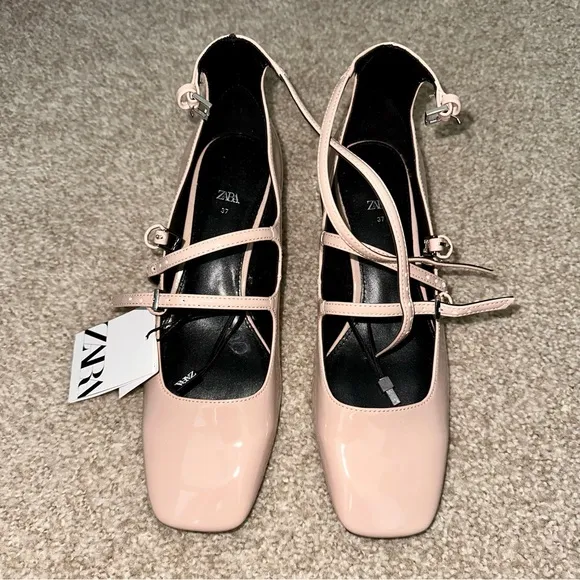 ZARA Leather Heels