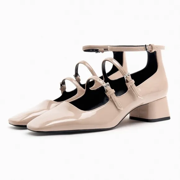 ZARA Leather Heels