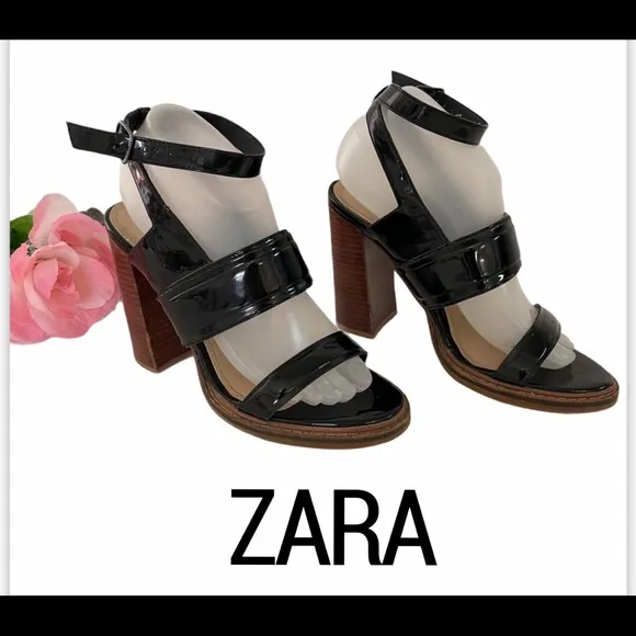 ZARA SHOES BLACK SIZE 39 -9